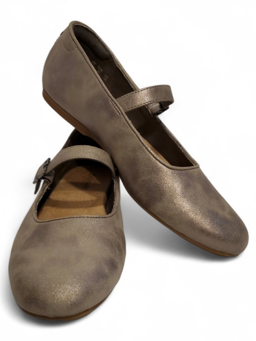 Dr. Scholl's Women’s Wexley Maryjane Flat In Pewter Gray Size 7.5M
